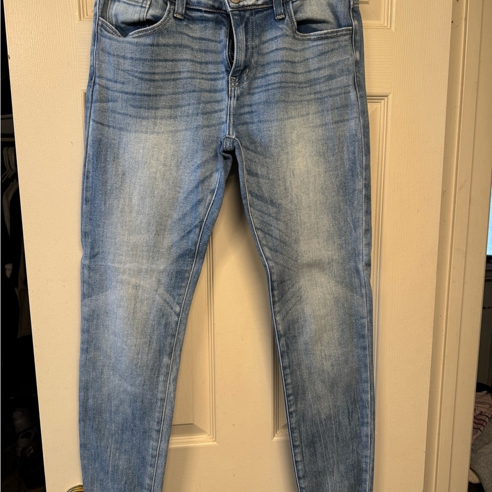 KanCan Blue Skinny Jeans with Faded Wash